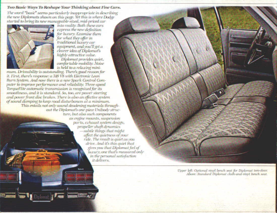 1978 Dodge Diplomat Brochure Page 5